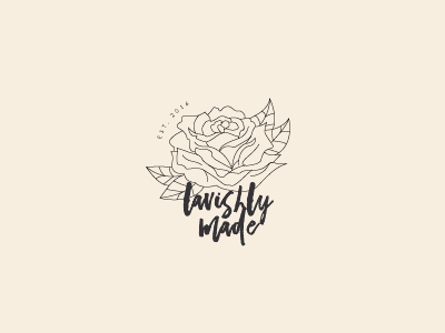 Lavishly Made flower logo rose