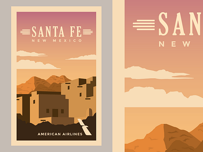 Santa Fe Travel Poster