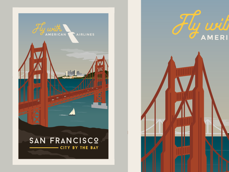 San Francisco Travel Poster by Carissa Penaflorida on Dribbble