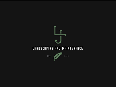 LJ Landscaping and Maintenance landscaping logo