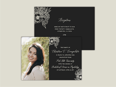 Congrats Christina! catprint class of 2017 grad graduation invitations invites