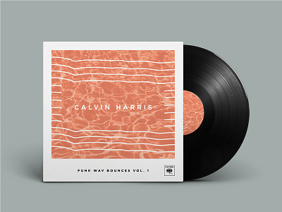 Funk Wav Bounces Vol. 1 | Album Cover Redesign album branding calvin harris music packaging records vinyl