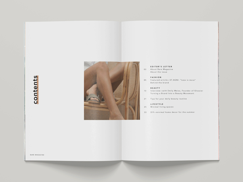 Bare Magazine bare design layout magazine