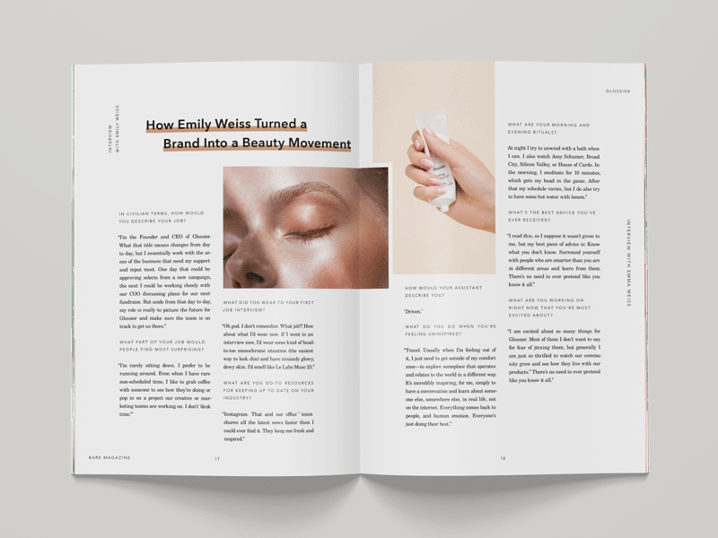 Bare Magazine bare design layout magazine