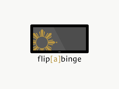 flip[a]binge Logo blog flip[a]binge logo logo design