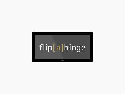 flip[a]binge Secondary Logo blog flip[a]binge logo logo design