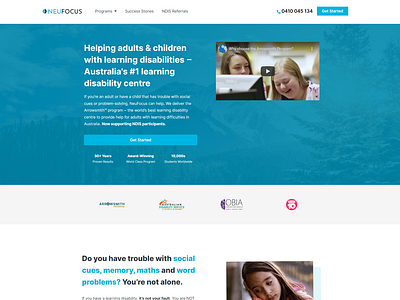 Learning Disability Website:
Design + Writing + SEO + Research