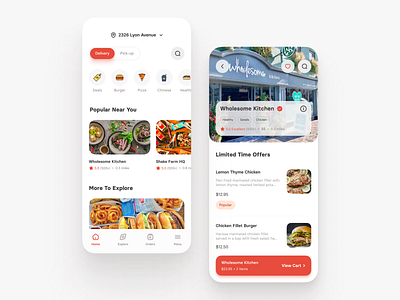 Food Ordering App UI