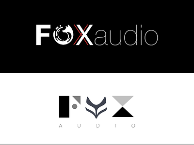 Foxxaudio Logo Design animal audio black blackandwhite design fox logo minimal minimalist white