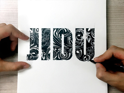 JIDU Dance Studio Illustrator font illustrator