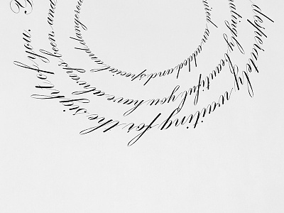 Richard Burton tells Elizabeth Taylor of her beauty calligraphy copperplate engrossers script