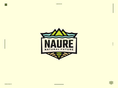 Naure - Logo emblem inspiration badges branding design emblem graphic design logo mountain vector