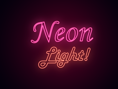 Neon Text Effect