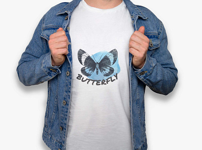 Butterfly T-Shirt Design branding butterfly colorful corporate design graphic design illustration logo minimal sea beach summer surfing t shirt typography typography t shirt design ui ux vector water weapon t shirt design