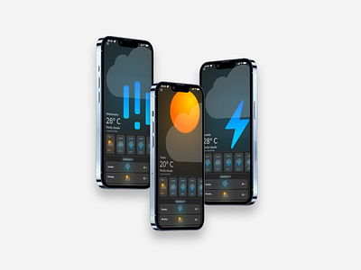 Weather Forecast app UI Design