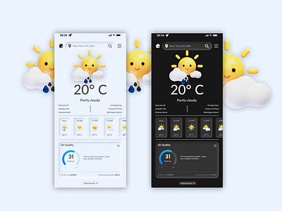 Weather Forecast app UI Design app branding colorful corporate cryptocurrency design icon logo minimal modern ui uiux user experience user interface ux weather weather forecast web wix wordpress