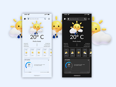 Weather Forecast app UI Design