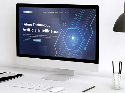 Artificial intelligence Web design 3 app artificial intelligence branding cryptocurrency design icon interface metaverse minimal nfts technology ui ui design user experience user interface ux virtual reality web web design wordpress