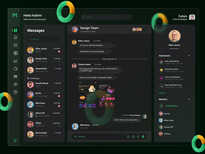 Easy Messages Dashboard UI UX Design by Fahim Bin Omar ‌ on Dribbble