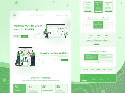 SaaS Business Website UI & UX Design