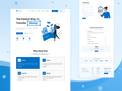 Online Payment (Fintech) Web UI UX Design 3d animation banking website bitcoin branding corporate design finance financial services fintech fintech website landing page modern nft online payment product page ui ux web