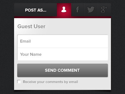 Add Comment - Social Login