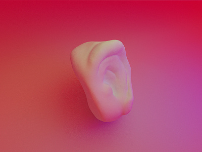 #26 3d abstract blender ear deform fun