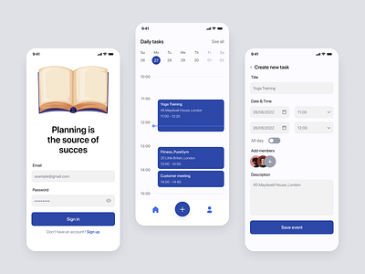 Planning | Task manager design figma mobile planning tasks ui uiux