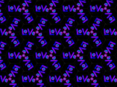 Love Pattern digital fabric neon pattern redbubble typography