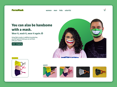 Mask Shop E-Commerce Website- ParsaMask