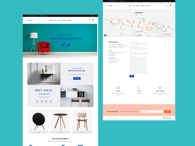Furniture online store using by Sakib Sarker on Dribbble