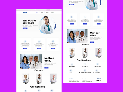 Health care wix website for doctor