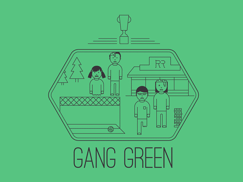 Gang Green green outdoors sports t shirt tshirt zombies