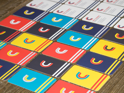 Business Cards Are In! branding business cards cards colorful print retro rounded stationery
