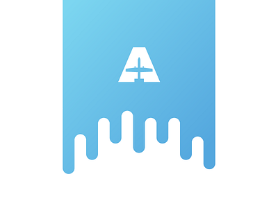 A10 Partners Logo airplane blue branding icon letter a logo logomark sky