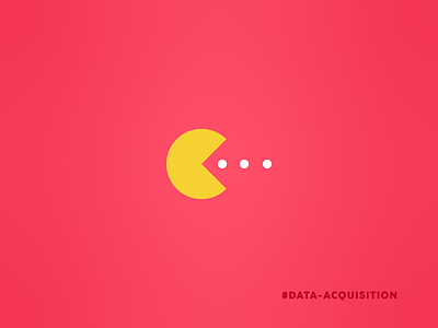 Data Acquisition acquisition chart data dots funny icon pac man pac man pie chart pie graph pun red visual pun yellow