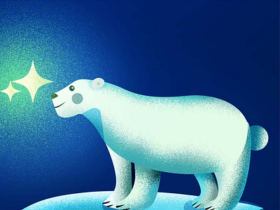 Polar Bear Illustration animation art branding design dribbleart artwork graphic design illustration inspiration
