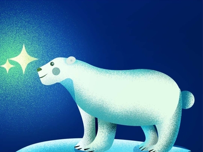 Polar Bear Illustration by Mahnoor Khan on Dribbble