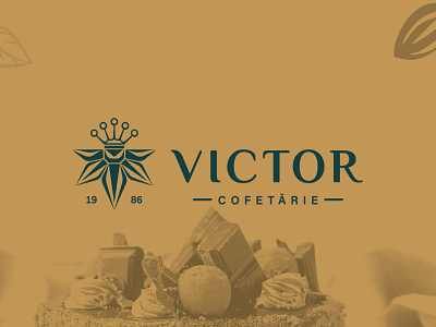 Victor Cake Shop branding graphic design logo social media stationery visual design