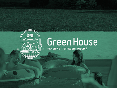 Green House branding graphic design logo party pension social media sw visual design