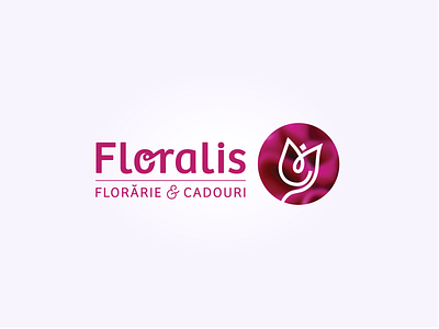 Floralis Logo flower flowershop ghiftshop logo magenta pink