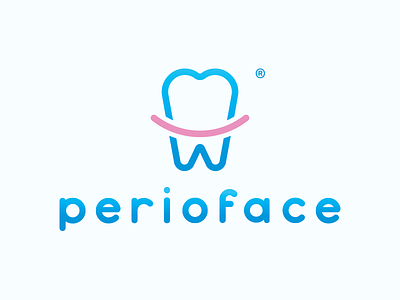 Perioface dentist face gums logo parodontology tooth