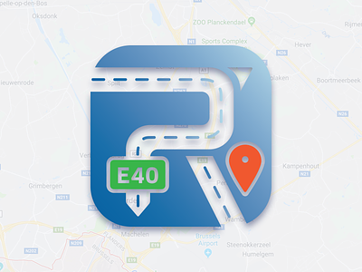 Reststop App Icon icon location parking restareas secure secureparking stop