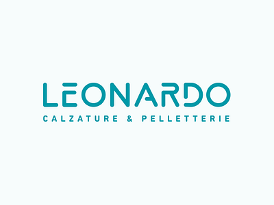 Leonardo brandrefresh design graphics logo shoes typography