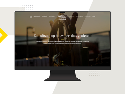 Jan Plezier boat food home meal ship shipowner trip ui ux web design website