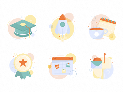 Stickers badge branding character drawing flat graduation icon illustration mail marketing platform spot illustration sticker student team texture ui ux vector work