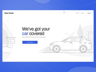 We've got your car covered car character drawing driver driving flat home house illustration insurance line lineart stroke ui ux vector