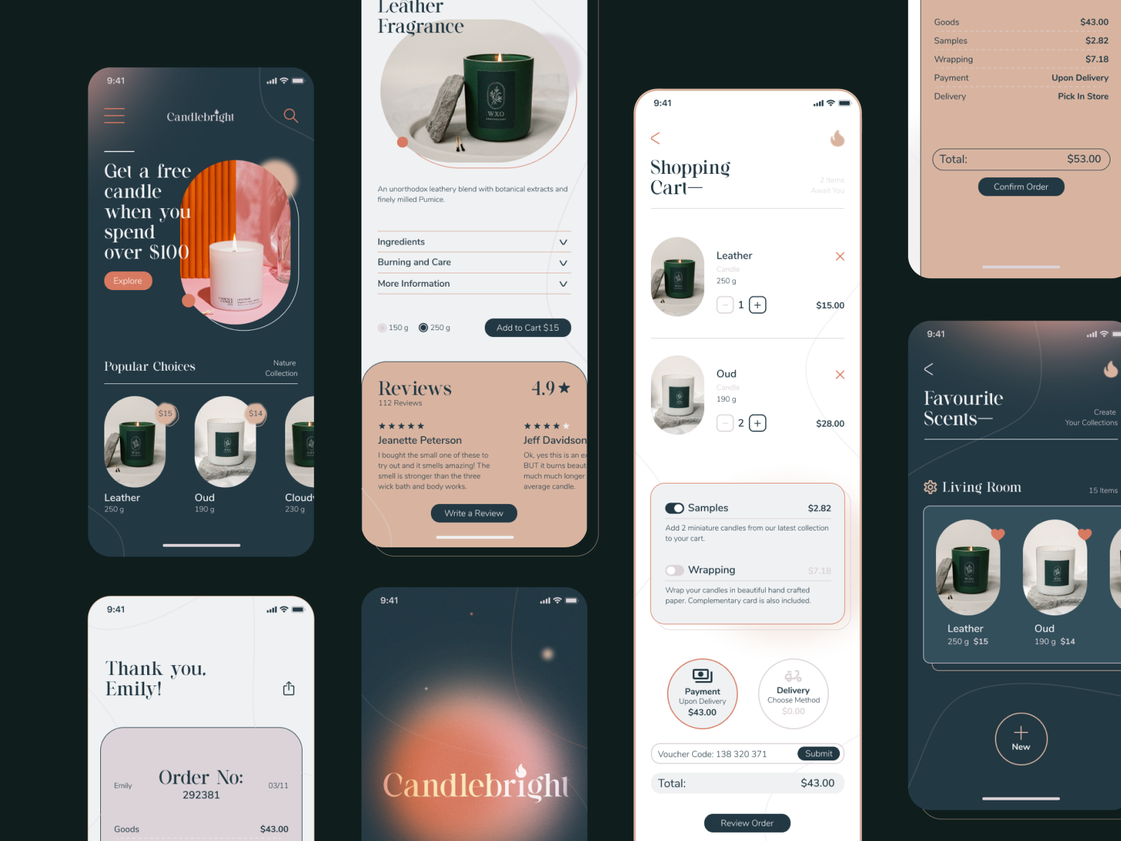 Candlemaker App by Mila Spasova on Dribbble