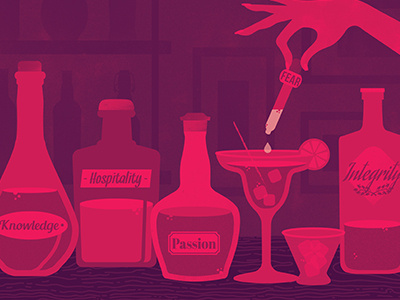 What it takes to be a good bartender. bartender drawing drinks flat graphic design icon illustration mixology nightlife vector