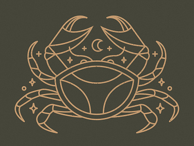 Celestial crab by Mila Spasova for FourPlus Studio on Dribbble